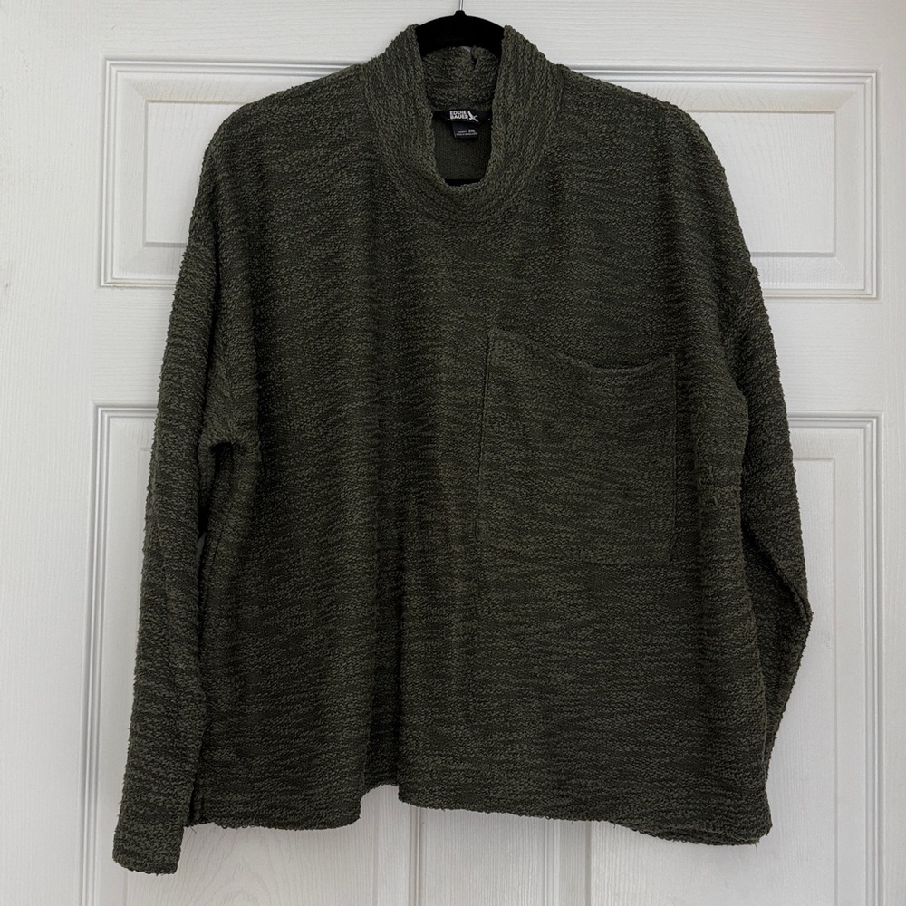 Eddie Bauer Dark Olive Green Pullover 2X
